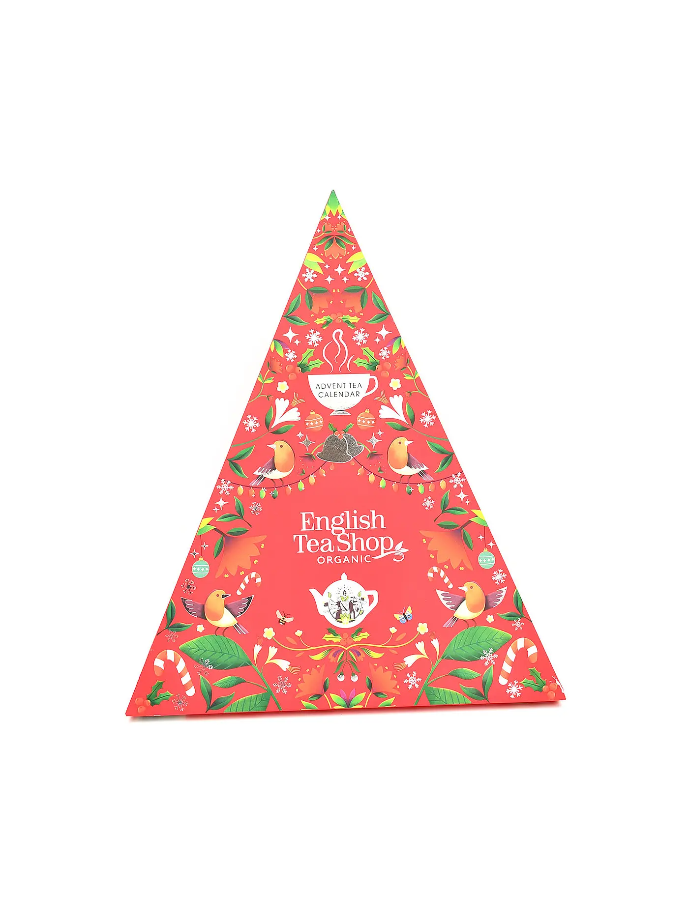ENGLISH TEA SHOP | Tee Adventkalender 25 Beutel Gruen / Bunt | rot